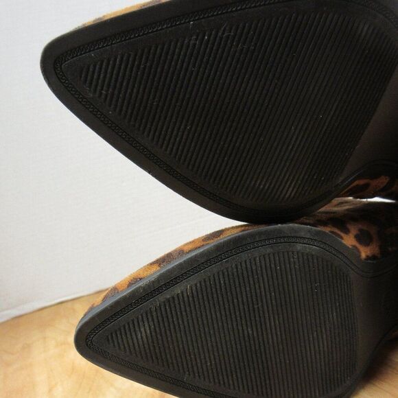 A NEW DAY Valerie Leopard Spot City Ankle Bootie Sz 7.5 WIDE Animal Print Boots - Picture 15 of 15